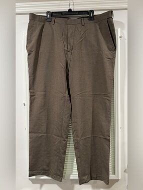 Saddlebred Men’s Gray Dress Pants 40W x 30L Flat Front
